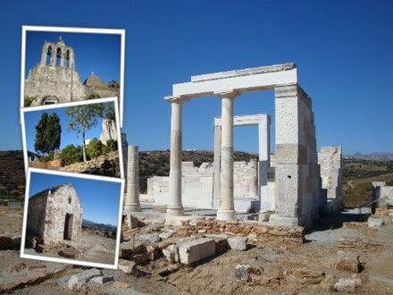 grece naxos temple demeter deesse moisson eglise panagia drossiani church