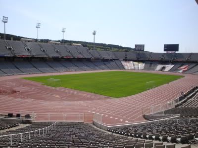 Barcelone Barcelone Intérieur Stade Olympique Montjuic