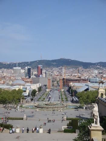 Barcelone Barcelona Montjuic Fontaines