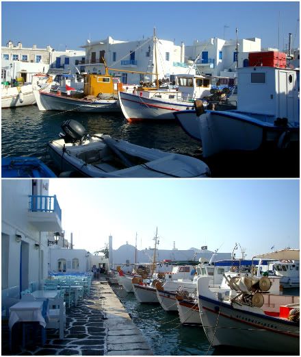  grece paros naoussa grèce naousa cyclades port bateau bâteau peche pêche