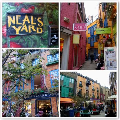 Angleterre Londres London Covent Garden Neal's Yard Neals Monmouth street Neal Place couleur profusion