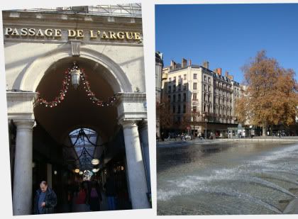 France Lyon Week End Shopping Passage de l'argue rue de la republique bellecour fontaine