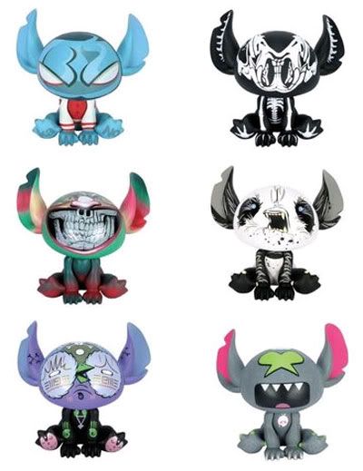Toyz Toys figurine Lilo MindStyle Disney Stitch Experiment Experience 626 Artist Series 1 Kano Black Skeleton By Ron English Buff Monster Red Demon AngryWoebot Peekaboo