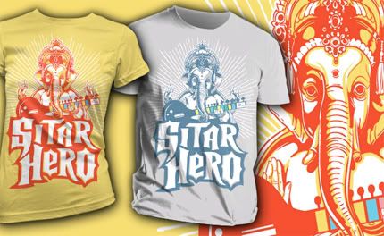 Tee fury site internet lafraise t-shirt original originaux original motif designer graphiste sitar hero sitare guitar elephant inde hindou Tee fury site internet lafraise t-shirt original originaux original motif designer graphiste sitar hero sitare guitar elephant inde hindou