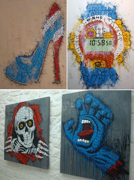 expo exposition tilt my love letters tag graffiti galerie celal zombie casio g montre