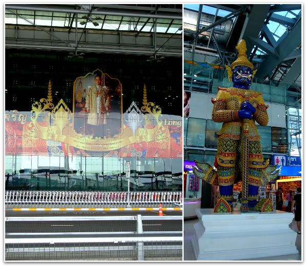 aeroport Suvarnabhumi bangkok airport king roi statue interieur aena blog voyage photo thailande