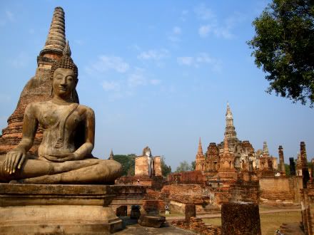 wat mahathat parc historique ruines sukhothai aena blog photo voyage thailande