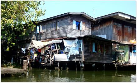 bangkok thailande Khlong klong balade maison habitation thonburi