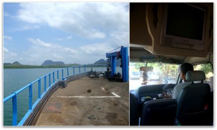 minivan mini van krabi ko koh lanta transport ferry aena blog voyage thailande photo 