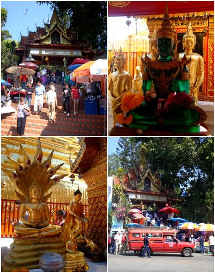 statues bouddha mont wat doi suthep escalier chiang mai aena blog photo voyage thailande