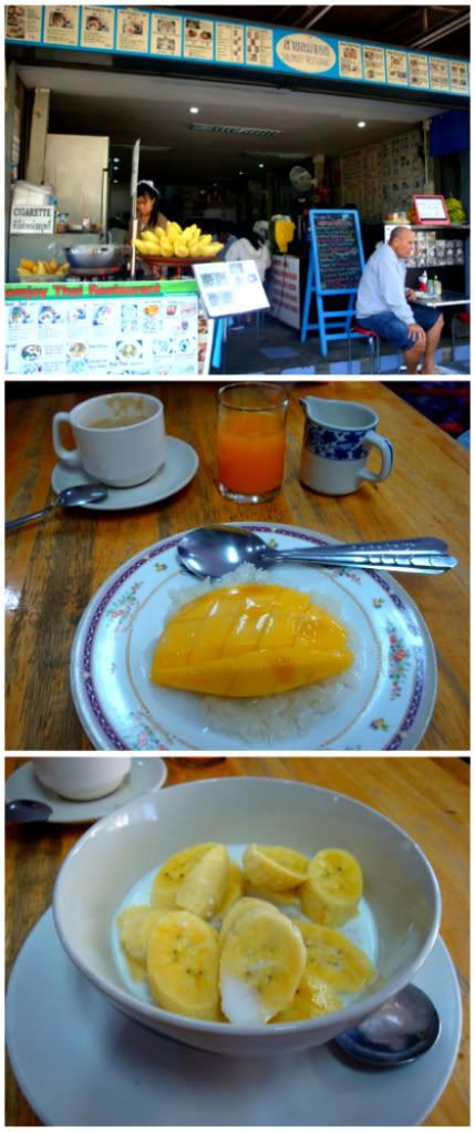petit dejeuner mangue coco porridge banane chiang mai aena blog photo voyage thailande