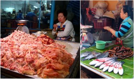 talat warorot marche market viande poisson Aena blog voyage tha&iuml;lande chiang mai