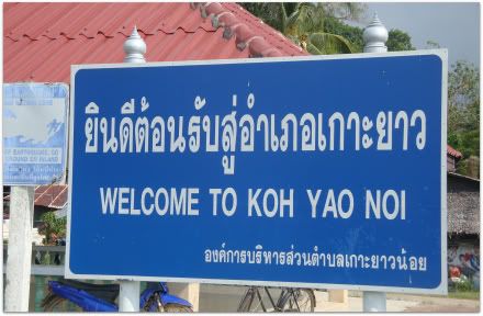  panneau bienvenue welcome koh ko yao noi aena blog voyage thailande 