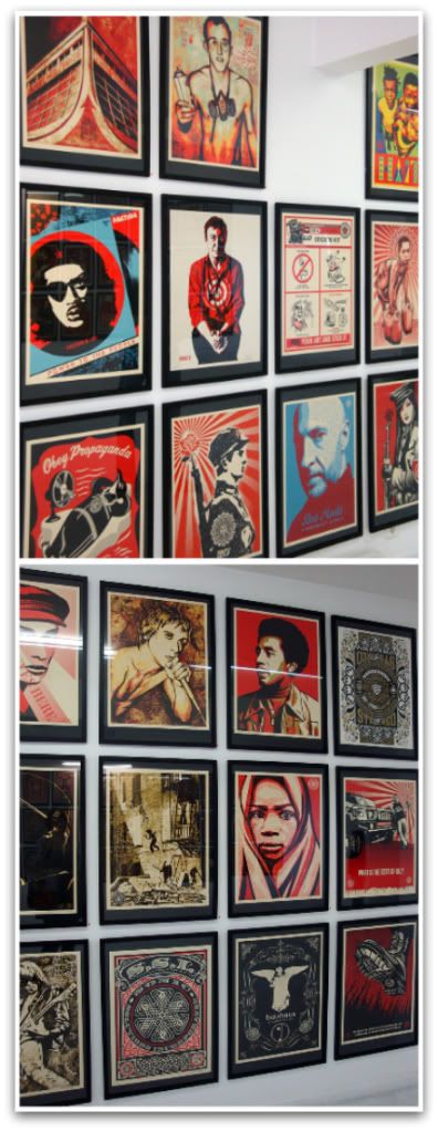 affiches obey giant portrait serigraphie expo exposition shepard fairey the Print Show magda danysz