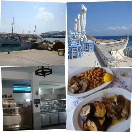 grece paros cyclades ambelas port peche pecheur resto restaurant christiana cristiana cuisine port