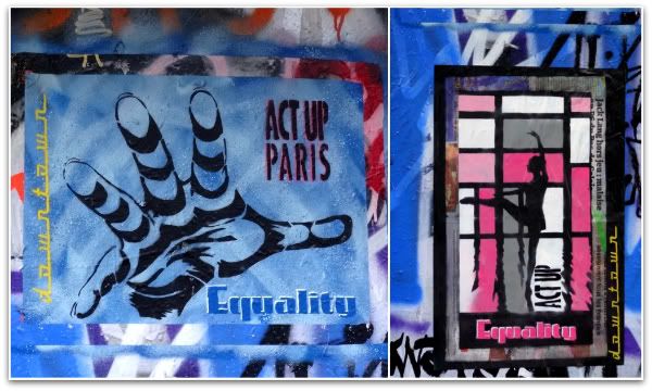 downtown equality street art act up paris
