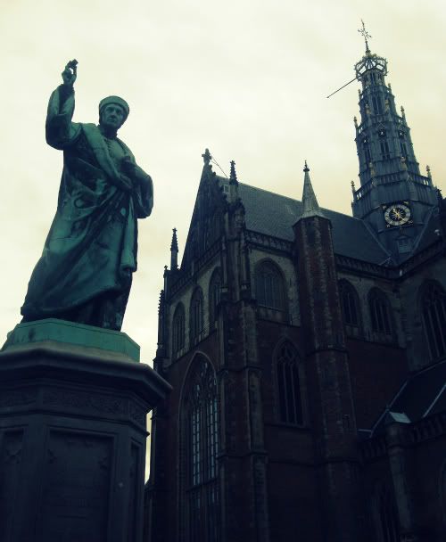 saint bavon statue laurent laurens coster cathédrale basilique église haarlem amsterdam aena blog photo voyage