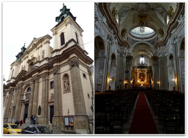 eglise sainte st anne nef interieur Kolegiata Anny cracovie krakow