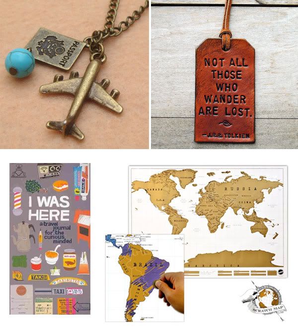 collier avion globe etiquette bagage tolkien carnet carte monde gratter scratch map selection shopping globe trotter explorateur aena blog