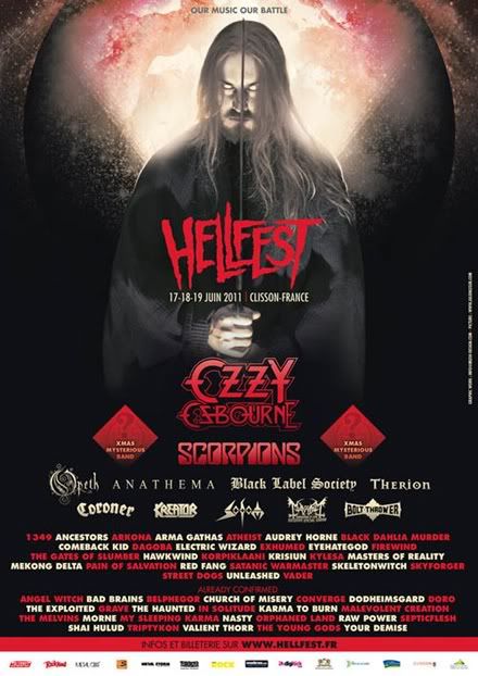 affiche hellfest festival metal musique extreme 2011 