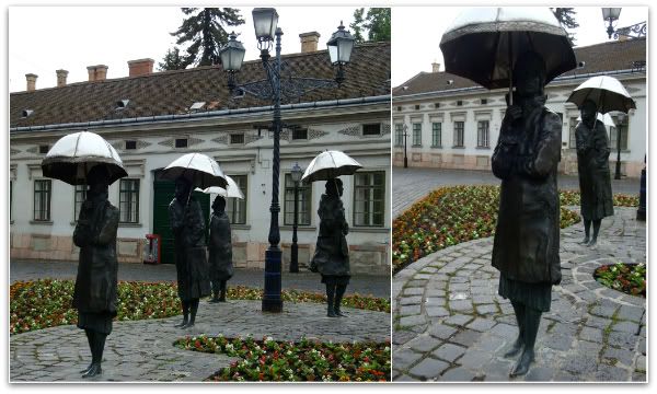 imre varga statue femmes parapluie obuda budapest aena blog voyage photo 