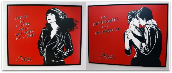 miss tic miss.tic artiste graffeuse rouge noir expo exposition magda danysz shadows and reflections paris aena blog photo