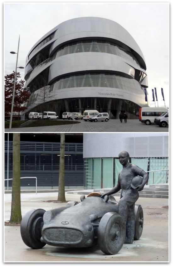 Musée Mercedes-Benz à Stuttgart musee mercedes benz statue architecture que faire week end Stuttgart aena blog photo