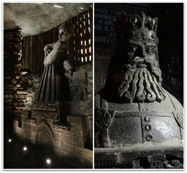 statues sel nicolas copernic chambre mine wieliczka cracovie krakow