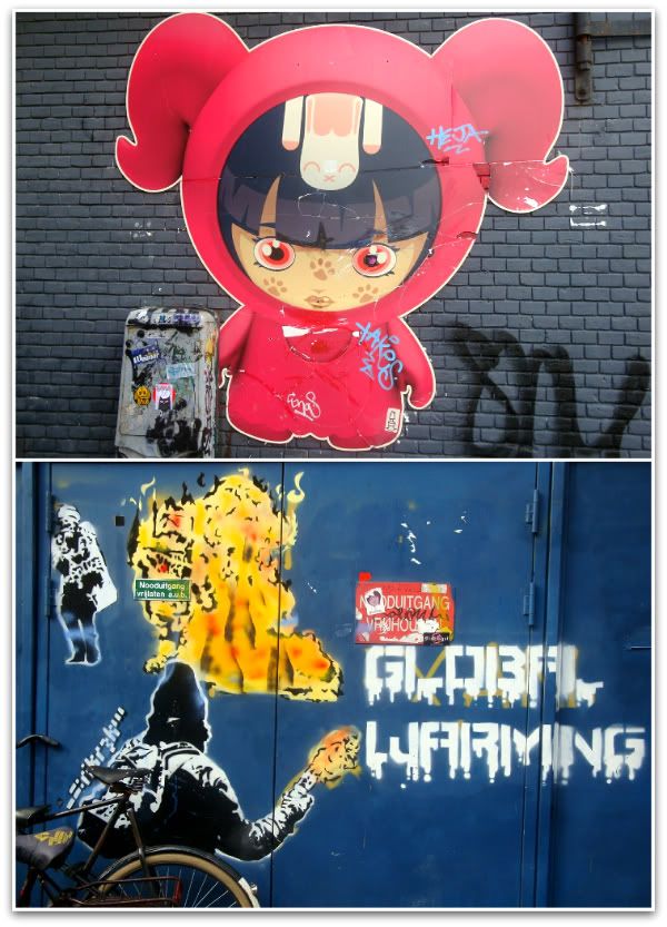 manga girl fille kawai global warming erik r3k erikr3k street art amsterdam aena blog photo