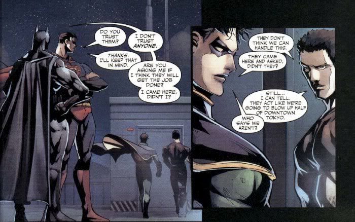 One Perfect Moment Two panels from Superman Batman 7