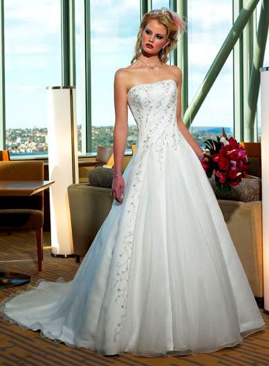 White Tulle Wedding Dress