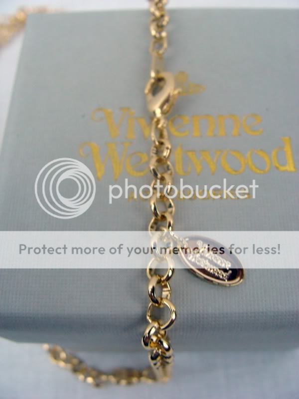 Vivienne Westwood Big 3D Orb Necklace Pendant Gold Plated  